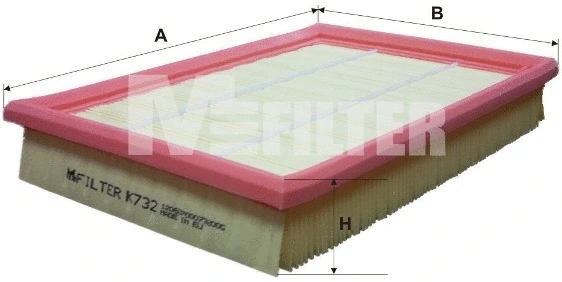 Filtre à air MFILTER K 732