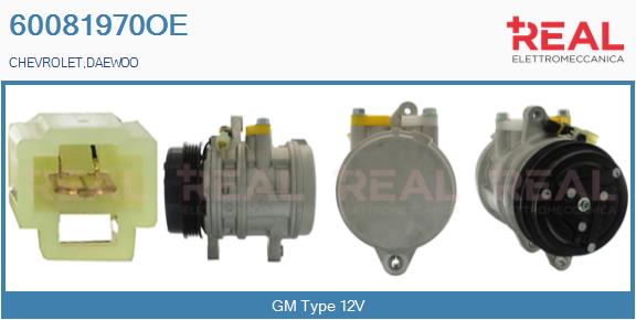 Compresseur, climatisation REAL 60081970OE