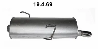 Silencieux arrière EBERSPÄCHER 19.4.69