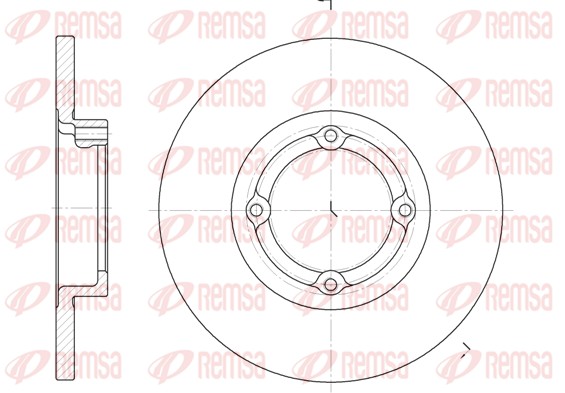 Disque de frein REMSA 6606.00