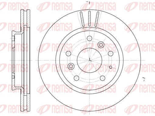 Disque de frein REMSA 6237.10