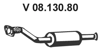 Silencieux avant EBERSPÄCHER 08.130.80
