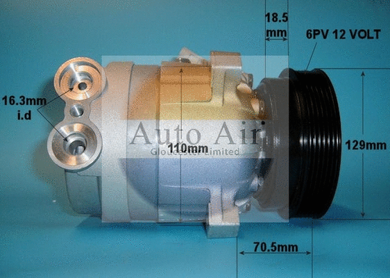 Compresseur, climatisation AUTO AIR GLOUCESTER 14-0223