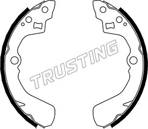 Jeu de mâchoires de frein TRUSTING 026.345