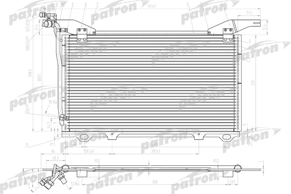 Condenseur, climatisation PATRON PRS1098