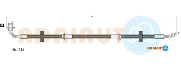 Flexible de frein ADRIAUTO 48.1214