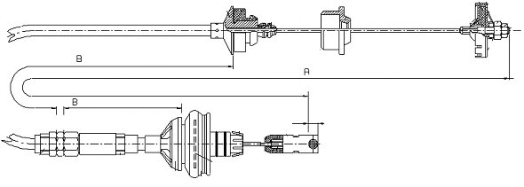 Tirette à câble, commande d'embrayage SONOVA CF00944