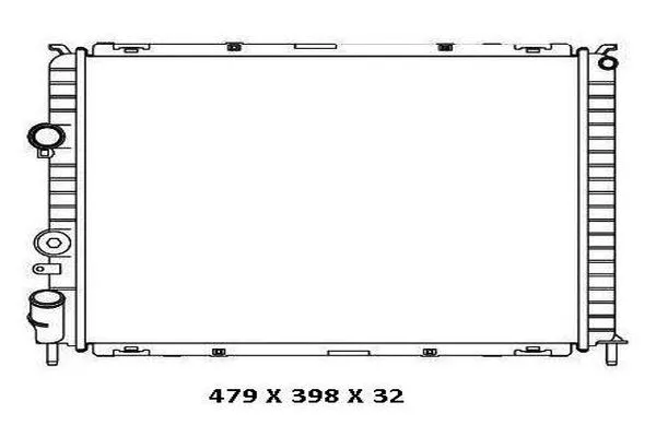 Radiateur, refroidissement du moteur ORDONEZ 2065014