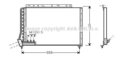 Condenseur, climatisation PRASCO VO5090