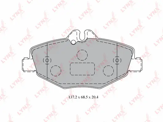 Kit de plaquettes de frein, frein à disque LYNXAUTO BD-5323