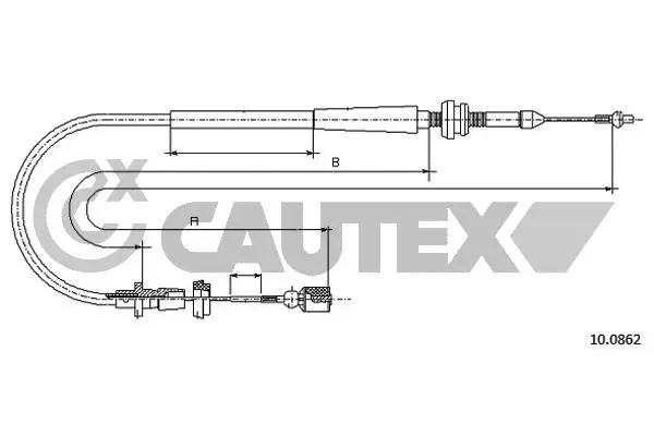 Câble d'accélération CAUTEX 010082