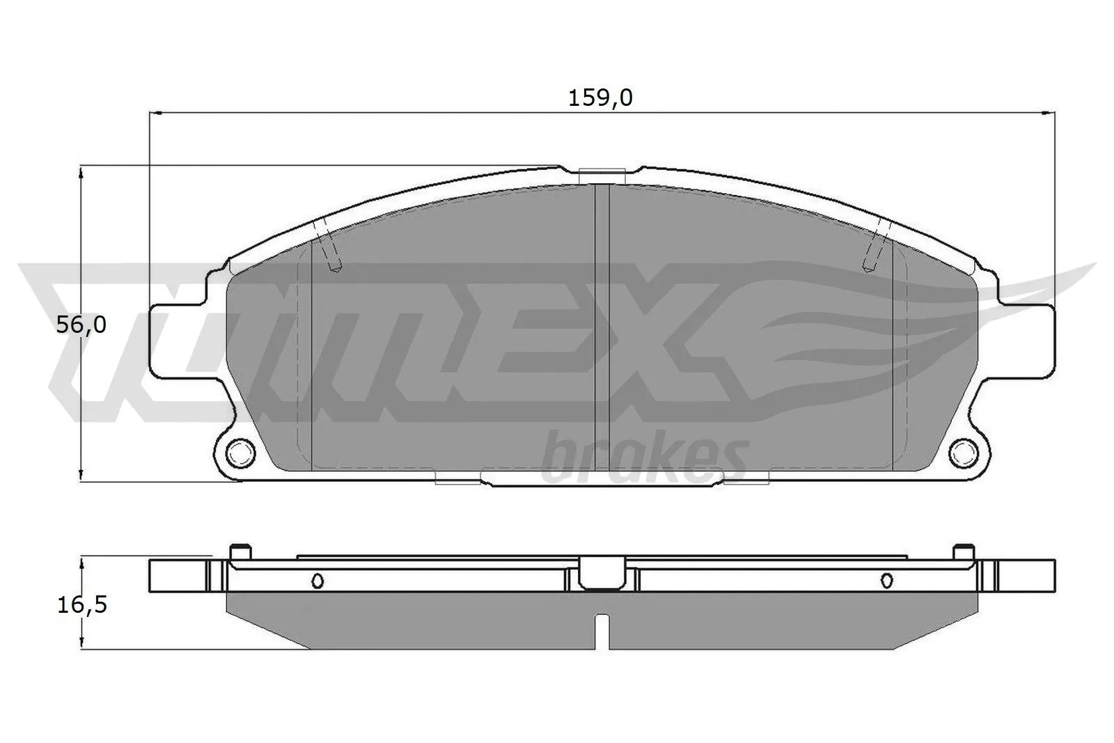 Kit de plaquettes de frein, frein à disque TOMEX Brakes TX 14-201