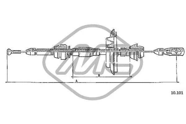 Câble d'accélération Metalcaucho 80601