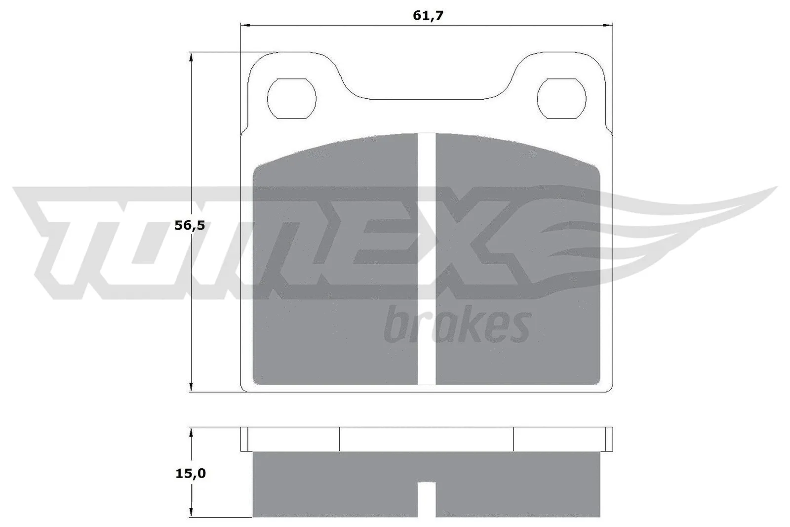 Kit de plaquettes de frein, frein à disque TOMEX Brakes TX 10-19
