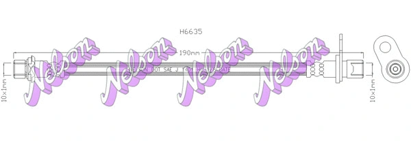 Flexible de frein KAWE H6635