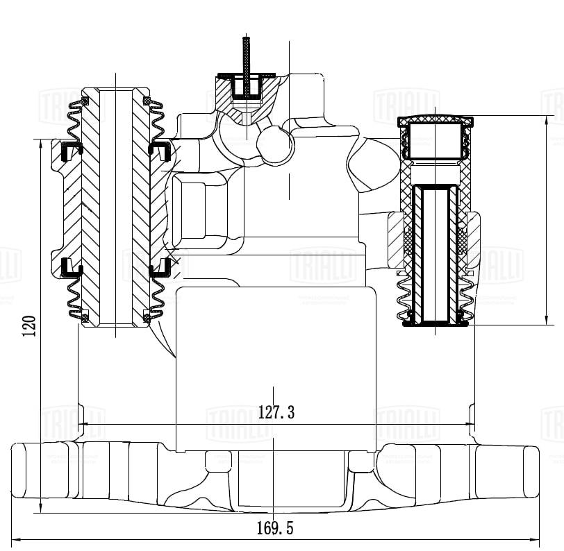 Étrier de frein TRIALLI CF 052309