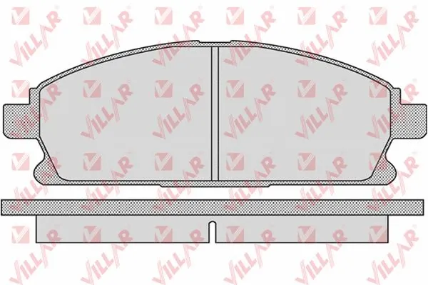 Kit de plaquettes de frein, frein à disque VILLAR 626.0935