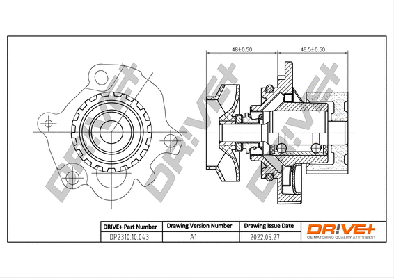 Pompe à eau, refroidissement du moteur Dr!ve+ DP2310.10.043