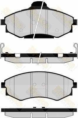 Kit de plaquettes de frein, frein à disque Brake ENGINEERING PA1522