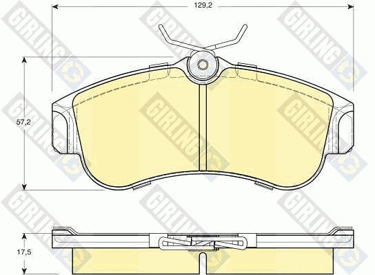 Kit de plaquettes de frein, frein à disque GIRLING 6108481