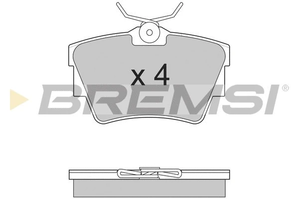 Kit de plaquettes de frein, frein à disque BREMSI BP2866