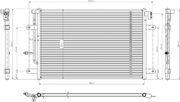 Condenseur, climatisation PowerMax 7110124