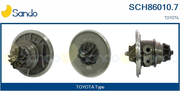 Groupe carter, turbocompresseur SANDO SCH86010.7