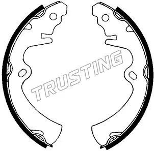 Jeu de mâchoires de frein TRUSTING 049.110