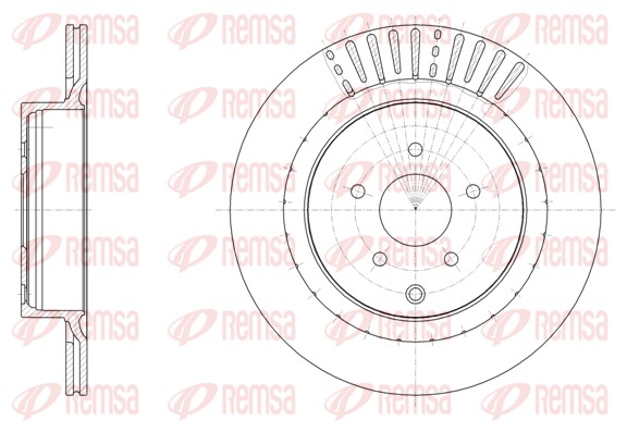 Disque de frein REMSA 61897.10