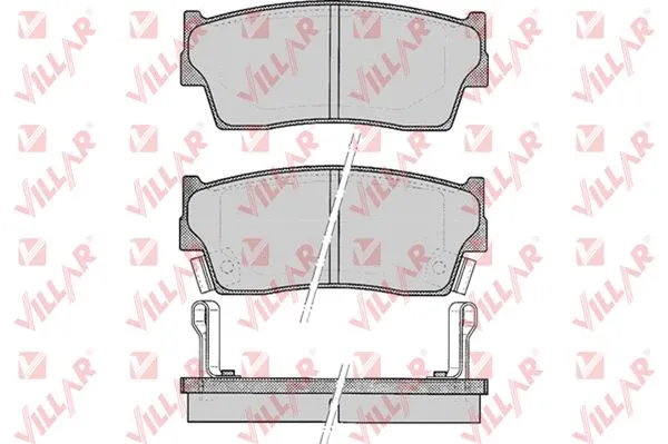 Kit de plaquettes de frein, frein à disque VILLAR 626.0342