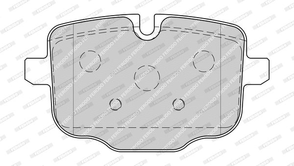 Kit de plaquettes de frein, frein à disque FERODO FDB4381-D