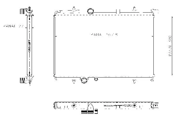 Radiateur, refroidissement du moteur ORDONEZ 1020658815