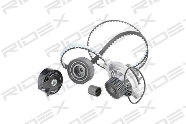 Pompe à eau + kit de courroie crantée RIDEX 3096W0328