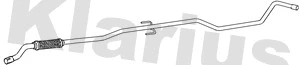 Tuyau d'échappement KLARIUS 160290