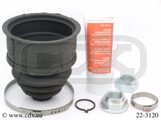 Jeu de joints-soufflets, arbre de commande CDX 22-3120