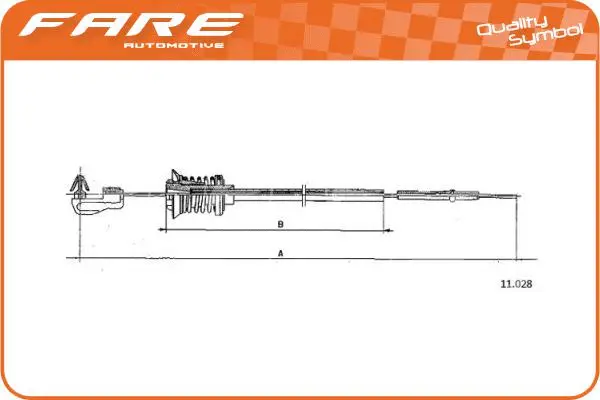 Câble d'accélération FARE-CO 31034