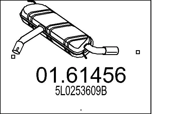 Silencieux arrière MTS 01.61456
