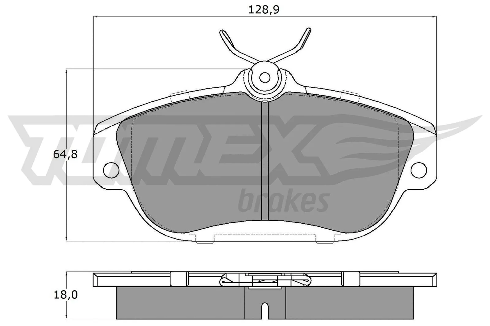 Kit de plaquettes de frein, frein à disque TOMEX Brakes TX 14-01