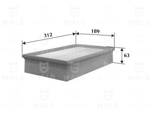 Filtre à air AKRON-MALÒ 1500462
