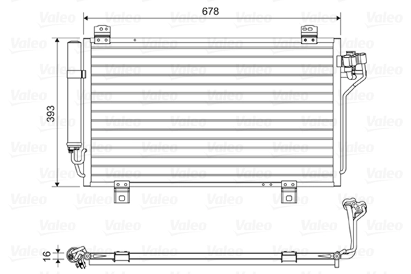 Condenseur, climatisation VALEO 814195