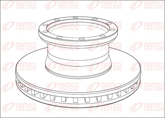Disque de frein REMSA NCA1011.20