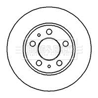 Disque de frein BORG & BECK BBD4865