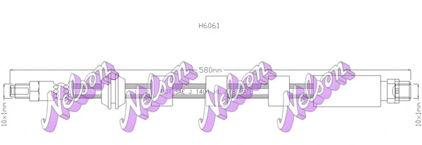 Flexible de frein KAWE H6061