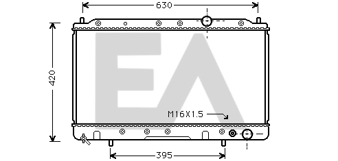 Radiateur, refroidissement du moteur EACLIMA 31R51128