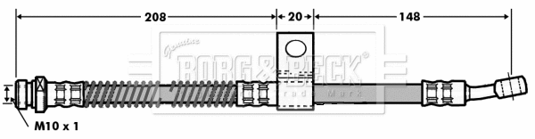 Flexible de frein BORG & BECK BBH7004