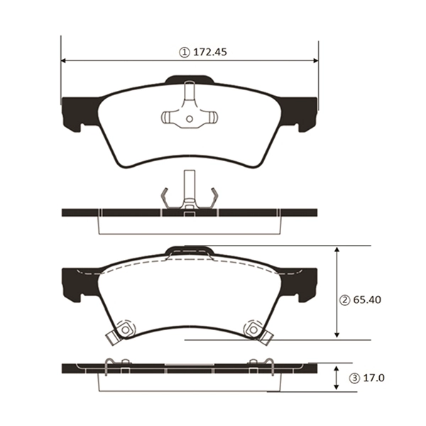 Kit de plaquettes de frein, frein à disque CTR GK0091