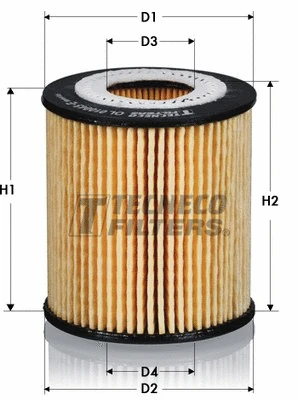 Filtre à huile TECNECO FILTERS OL010045E