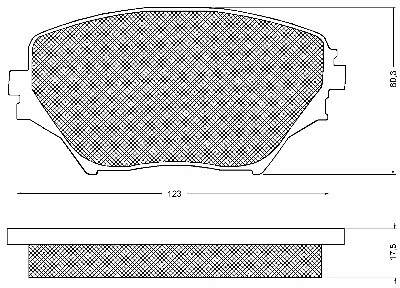 Kit de plaquettes de frein, frein à disque BSF 10736
