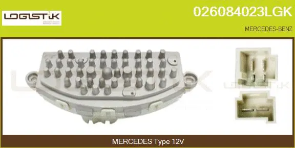 Résistance, pulseur d'air habitacle LGK 026084023LGK