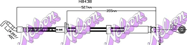 Flexible de frein KAWE H8438